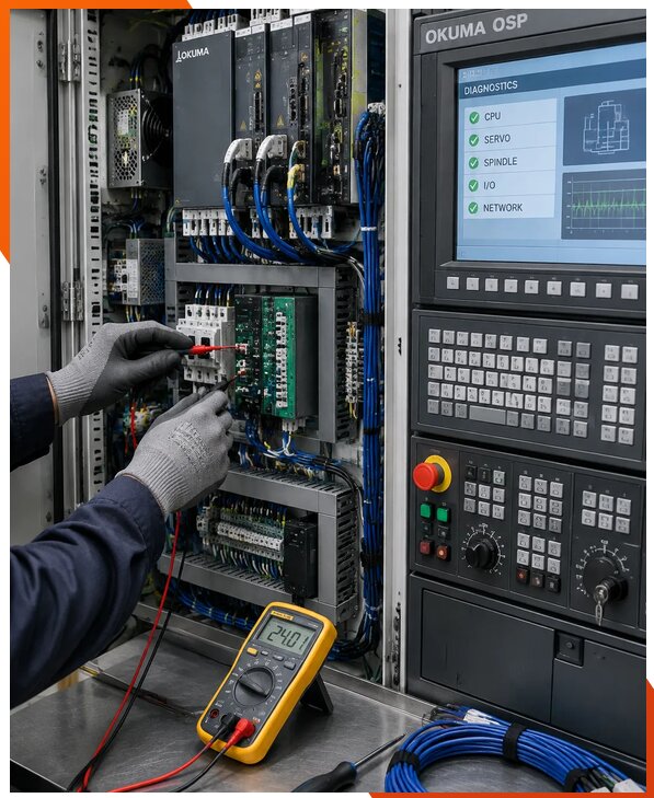 Ремонт систем ЧПУ Okuma OSP в Белорецке